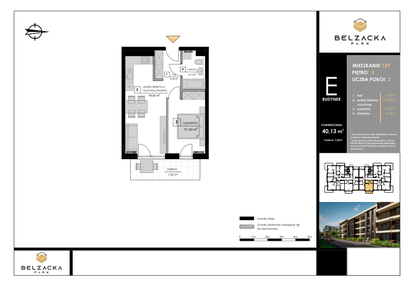 Mieszkanie w inwestycji: Belzacka Park etap III