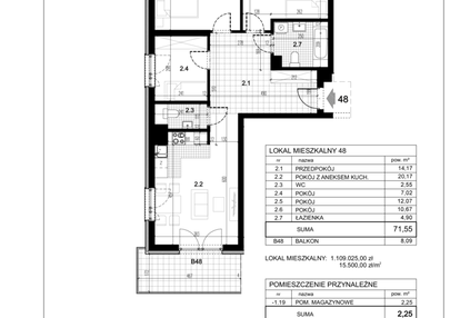 Mieszkanie w inwestycji: Centralna 51C