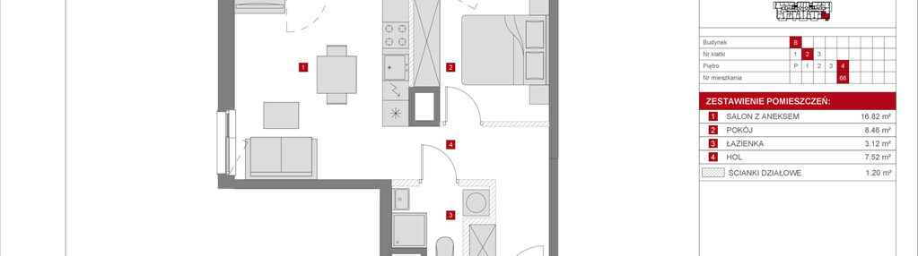 Mieszkanie w inwestycji: Dzielnica Mieszkaniowa Metro Zachód - etap 8.2