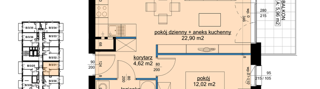 Mieszkanie w inwestycji: Osiedle Hawelańska etap III - bud. B