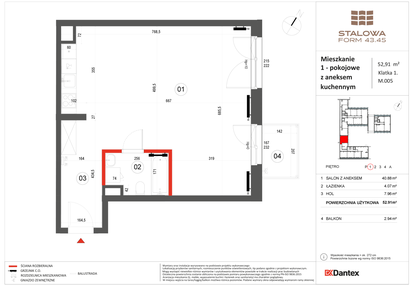 Mieszkanie w inwestycji: Stalowa Form 43.45