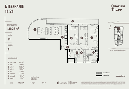 Mieszkanie w inwestycji: Quorum Tower