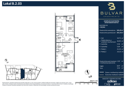 Mieszkanie w inwestycji: Bulvar Apartments - etap II
