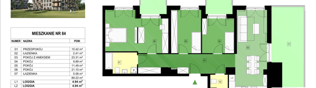 Mieszkanie w inwestycji: Panorama Kwiatkowskiego River II