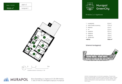 Mieszkanie w inwestycji: Murapol GreenCity bud. 1