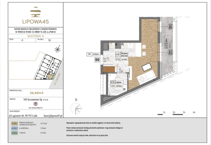Mieszkanie w inwestycji: Lipowa 45