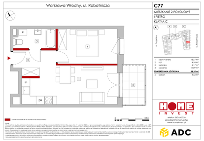 Mieszkanie w inwestycji: Zakątek Włochy