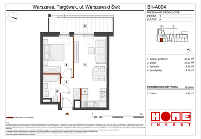 Mieszkanie w inwestycji: Warszawski Świt etap VIII