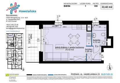 Mieszkanie w inwestycji: Osiedle Hawelańska etap III - bud. B