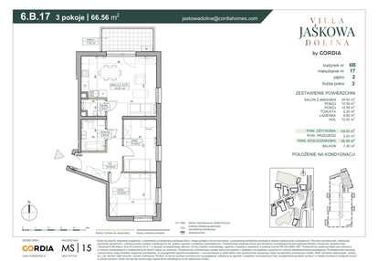 Mieszkanie w inwestycji: Villa Jaśkowa Dolina etap II