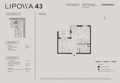 Mieszkanie w inwestycji: Lipowa 43