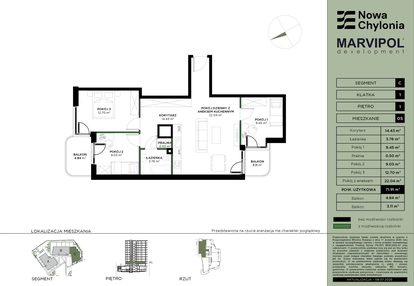 Mieszkanie w inwestycji: Nowa Chylonia