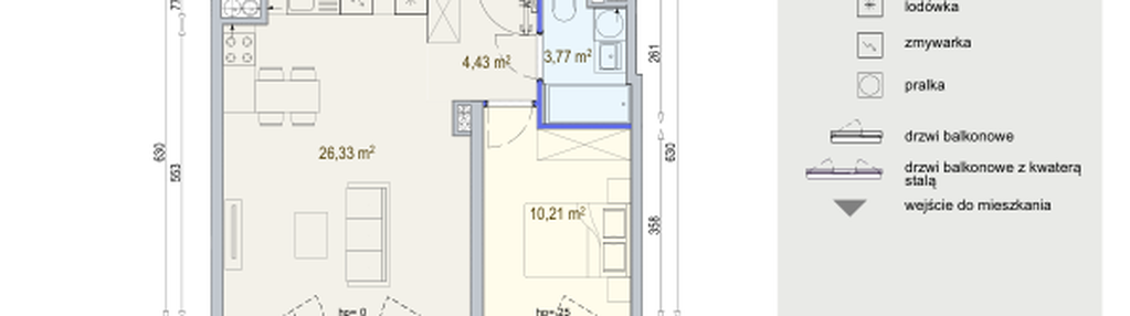 Mieszkanie w inwestycji: Modern Mokotów etap 6, budynek F1 i F2