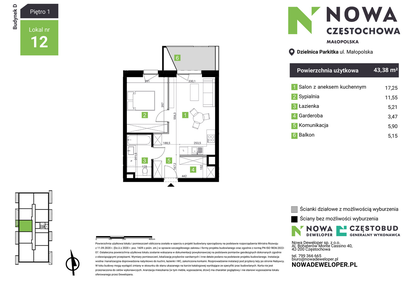 Mieszkanie w inwestycji: Nowa Częstochowa Małopolska etap II