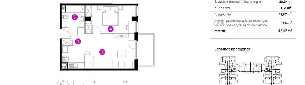 Mieszkanie w inwestycji: Murapol Apartamenty na Wzgórzu - bud. 4 i 5