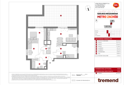 Mieszkanie w inwestycji: Dzielnica Mieszkaniowa Metro Zachód - etap 8.2