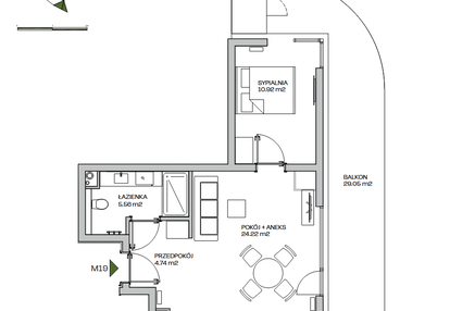 Mieszkanie w inwestycji: Zielona Marina - Apartamenty inwestycyjne