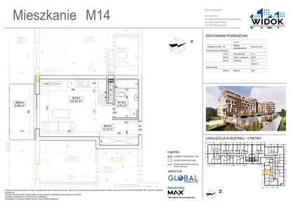 Mieszkanie w inwestycji: Apartamenty Widok Włoszczowa