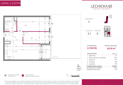 Mieszkanie w inwestycji: Lechicka 65