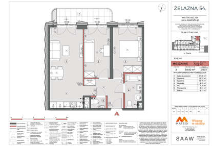 Mieszkanie w inwestycji: Żelazna 54