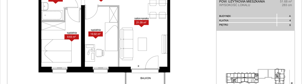 Mieszkanie w inwestycji: Atrium - Nowy Szczepin