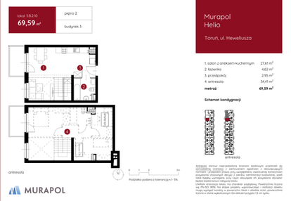Mieszkanie w inwestycji: Murapol Helio