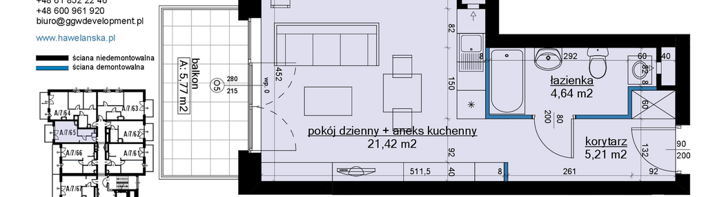 Mieszkanie w inwestycji: Osiedle Hawelańska etap III - bud. A