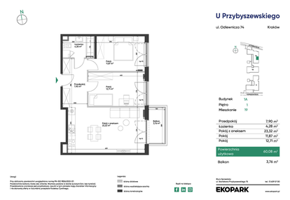 Mieszkanie w inwestycji: U Przybyszewskiego etap 4
