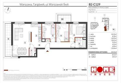 Mieszkanie w inwestycji: Warszawski Świt etap IX