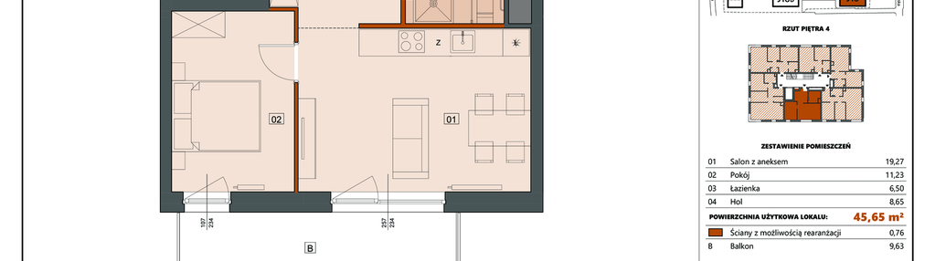 Mieszkanie w inwestycji: Ogrody Andersena