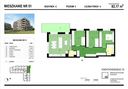 Mieszkanie w inwestycji: Panorama Kwiatkowskiego River II