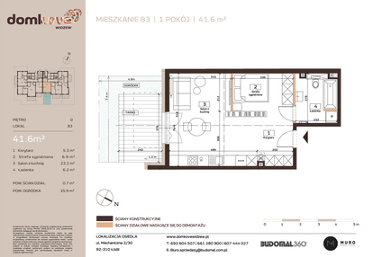 Mieszkanie w inwestycji: Domkove Widzew