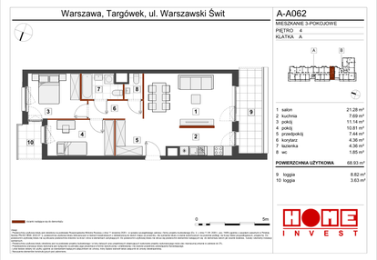 Mieszkanie w inwestycji: Warszawski Świt etap VII