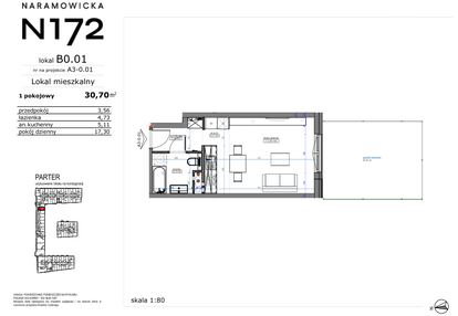 Mieszkanie w inwestycji: Naramowicka 172