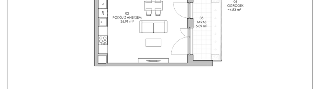 Mieszkanie w inwestycji: Skwer Harmonia II