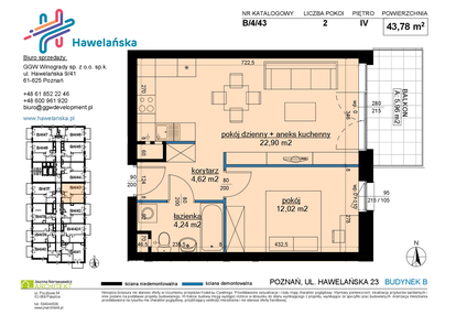 Mieszkanie w inwestycji: Osiedle Hawelańska etap III - bud. B