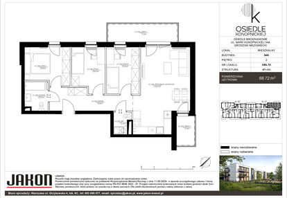 Mieszkanie w inwestycji: Osiedle Konopnickiej etap II