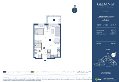 Mieszkanie w inwestycji: GEDANIA Riverside Living