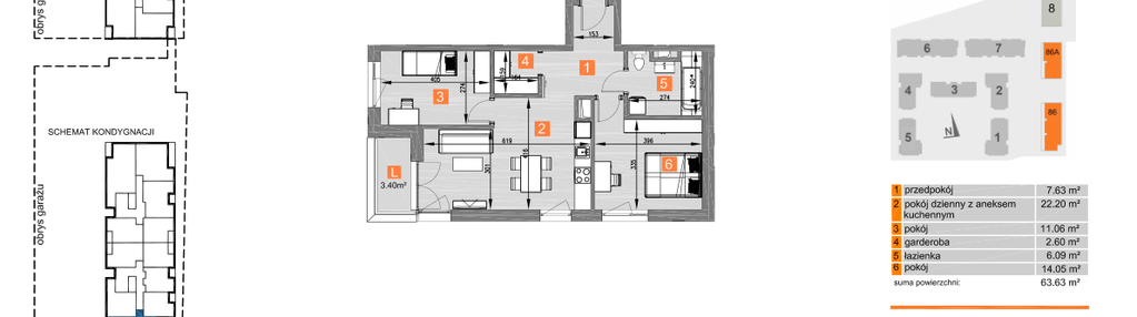 Mieszkanie w inwestycji: Piasta Towers bud. 86 i 86A