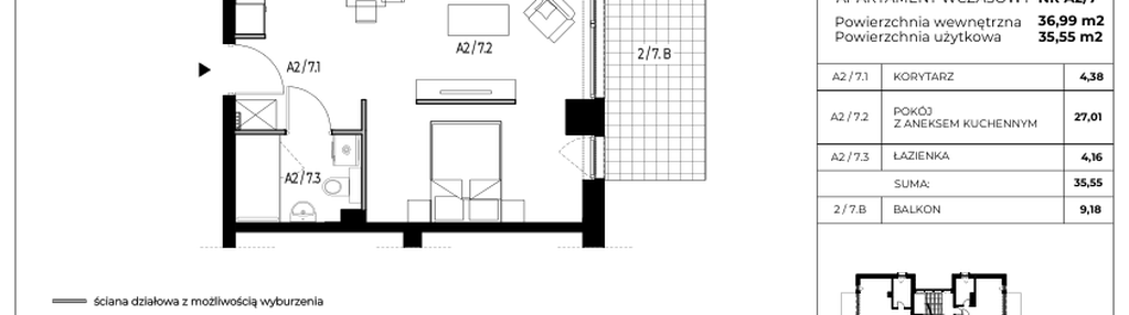 Mieszkanie w inwestycji: Apartamenty Klimatyczna