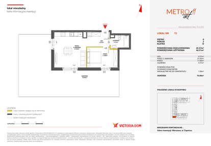 Mieszkanie w inwestycji: Metro Art 11