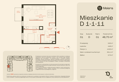 Mieszkanie w inwestycji: Osiedle Meiera