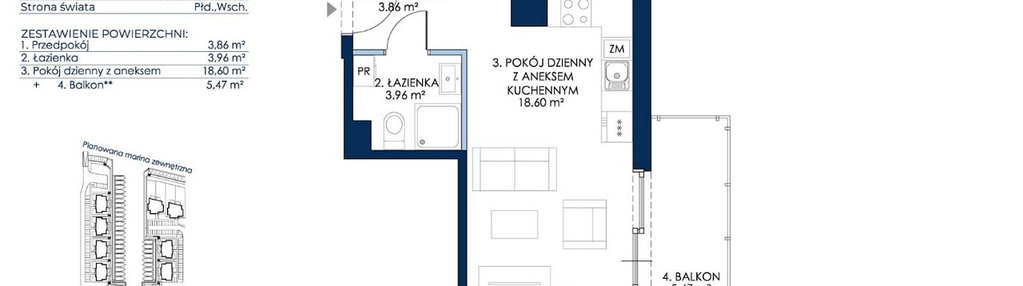 Mieszkanie w inwestycji: Sol Marina etap III