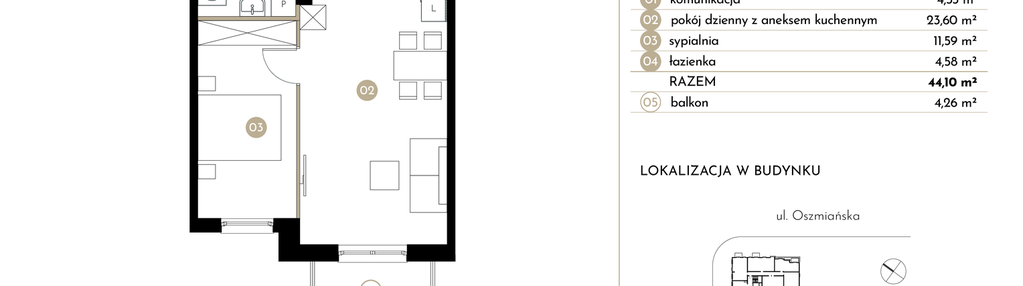 Mieszkanie w inwestycji: Moja Oszmiańska