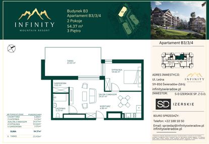 Mieszkanie w inwestycji: Infinity Mountain Resort