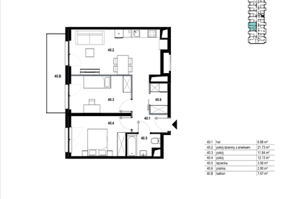 Mieszkanie w inwestycji: Osiedle Mozaika