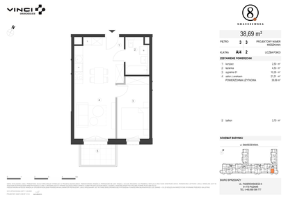 Mieszkanie w inwestycji: Smardzewska 8
