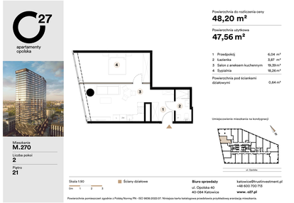 Mieszkanie w inwestycji: O27 Apartamenty Opolska