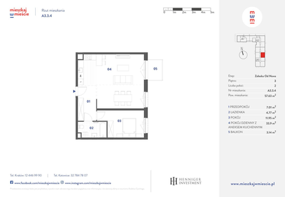 Mieszkanie w inwestycji: Mieszkaj w Mieście - Załęska od Nowa