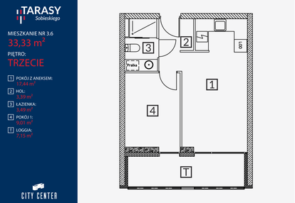 Mieszkanie w inwestycji: Tarasy Sobieskiego